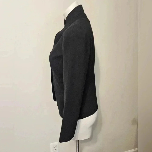 Trina Turk Blazer Black Wool Blend Size 4 - Picture 3 of 11